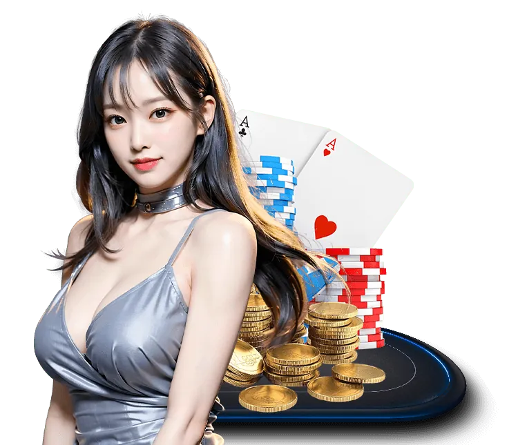 Bàn chơi Poker với người chơi tập trung